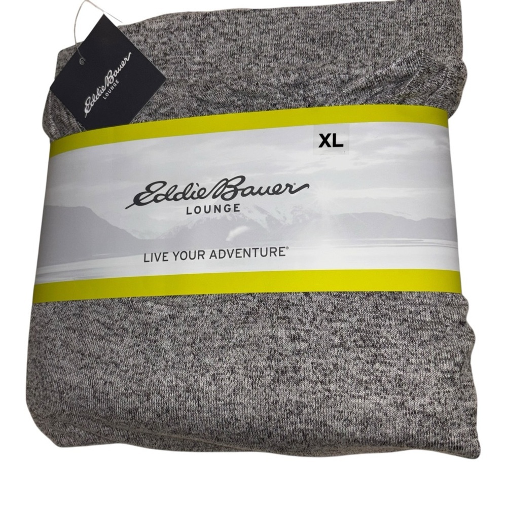 NWT Eddie Bauer Lounge XL Gray Heather Pajama/Lounge Set “Live Your Adventure”